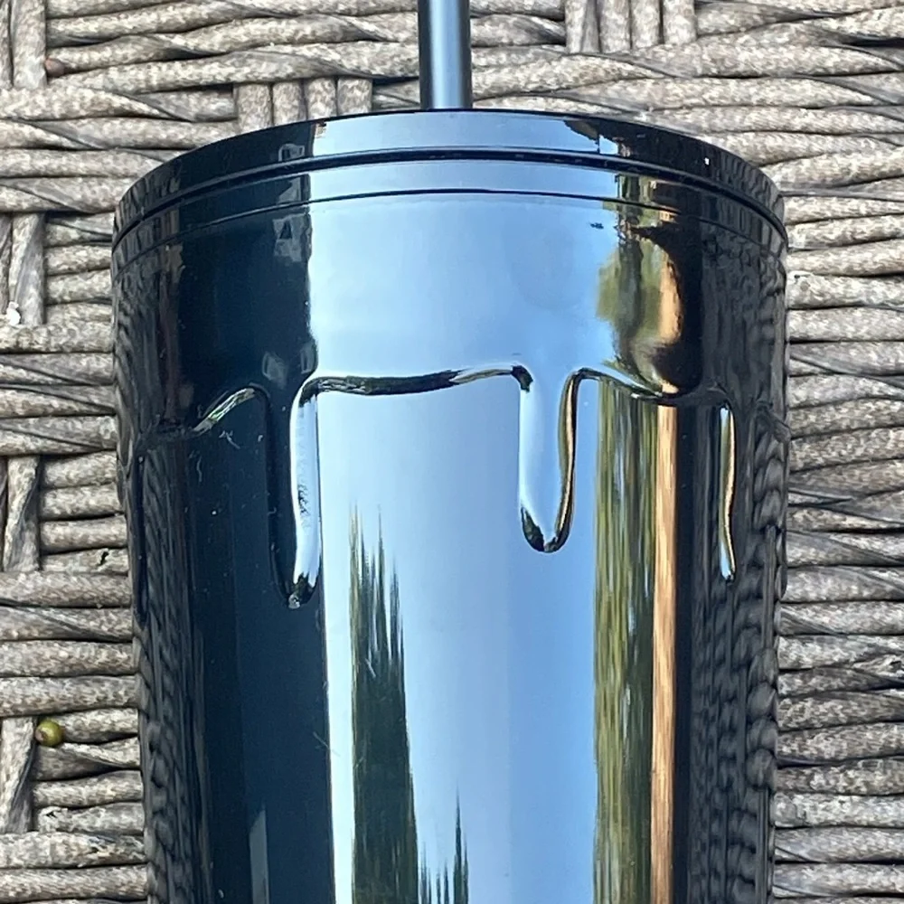 HALLOWEEN STARBUCKS BLACK TUMBLER SLIME DRIPPING. HARD TO FIND BRAND NEW